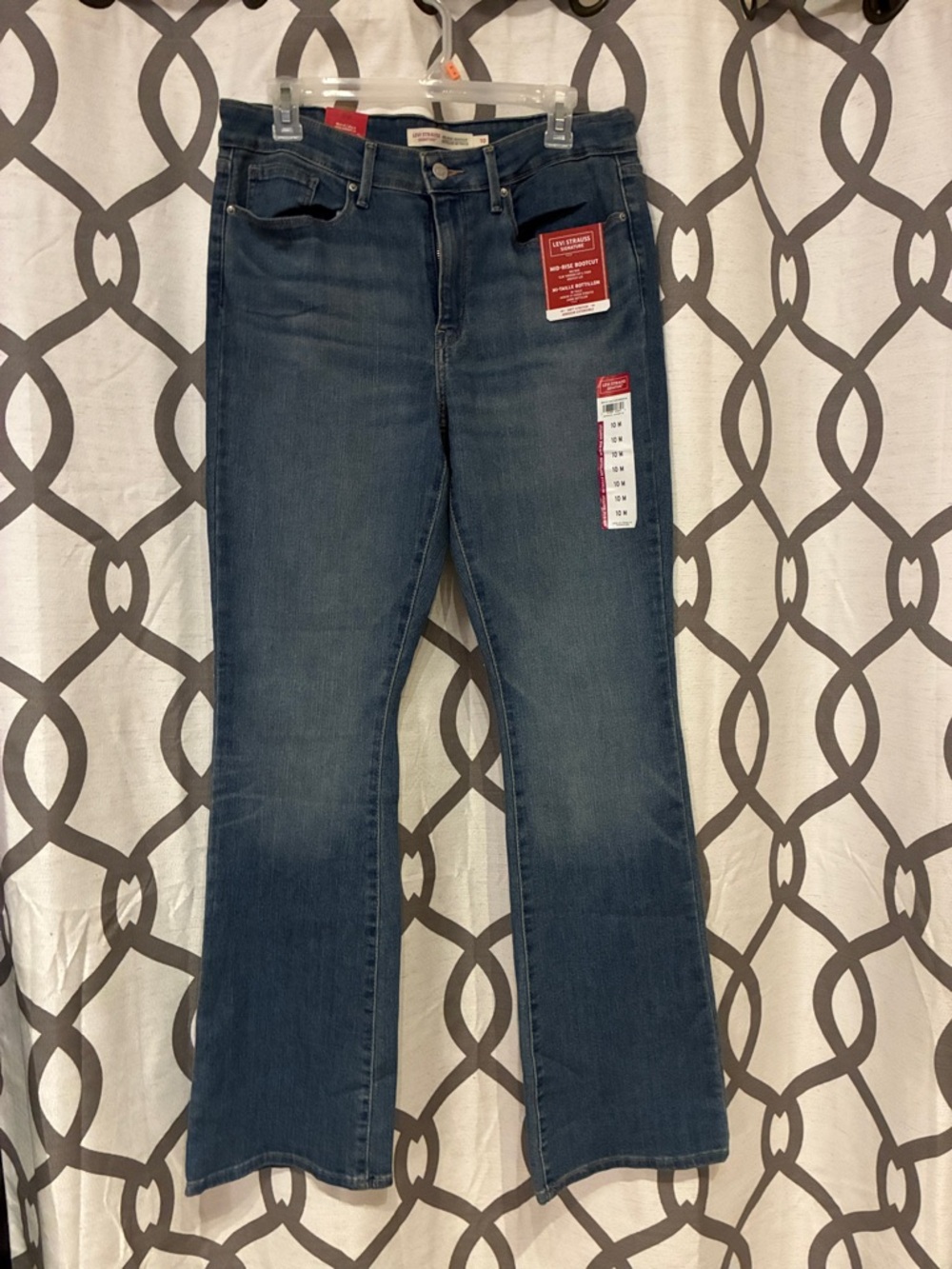 Levi's NEW Woman Blue Flare Jeans Levi Strauss 10M mid rise boot cut
